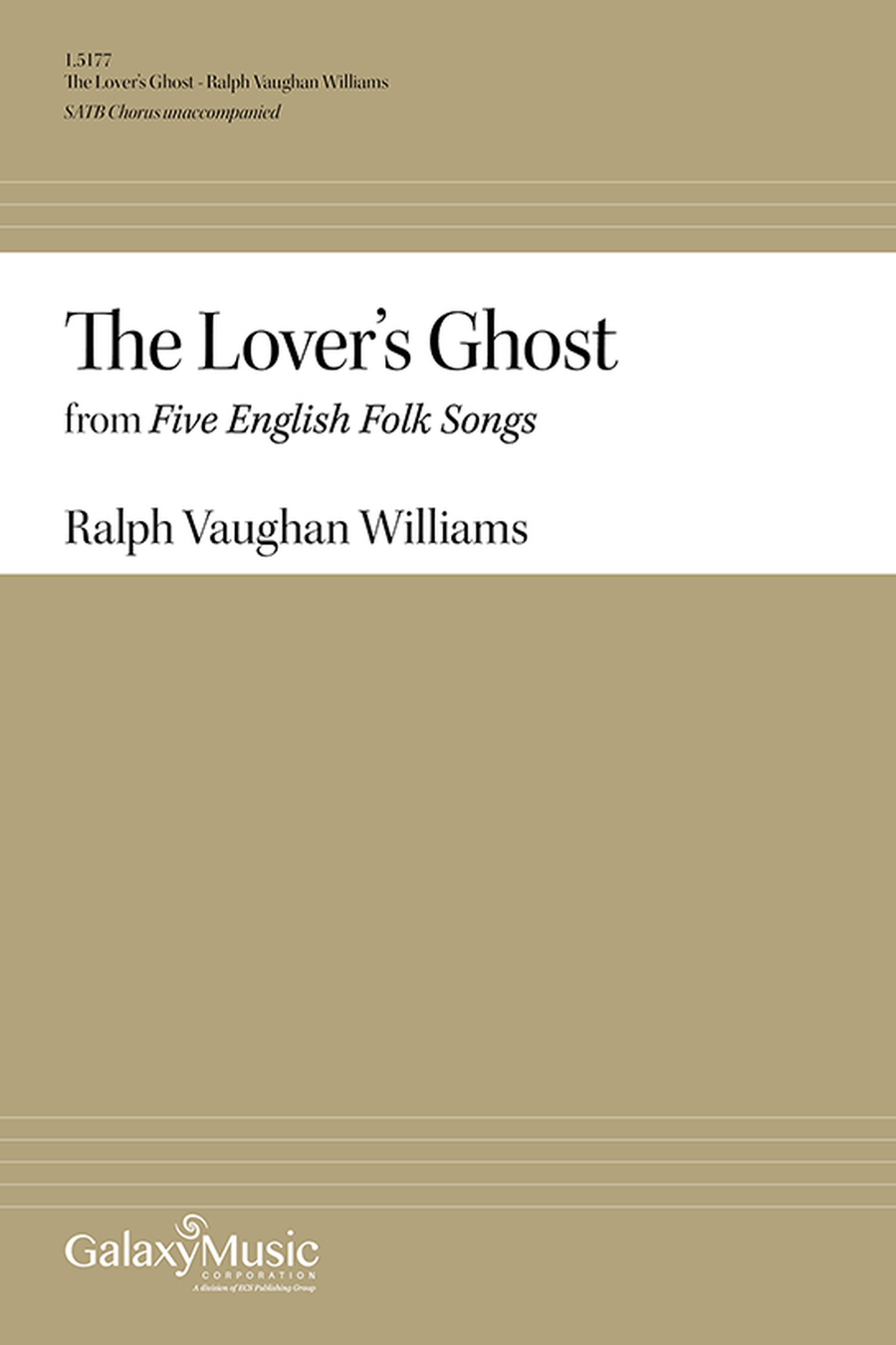 Five English Folk-Songs: 4. The Lover's Ghost (Well met, my own true Love) 4-Part scores gallery preview page 1