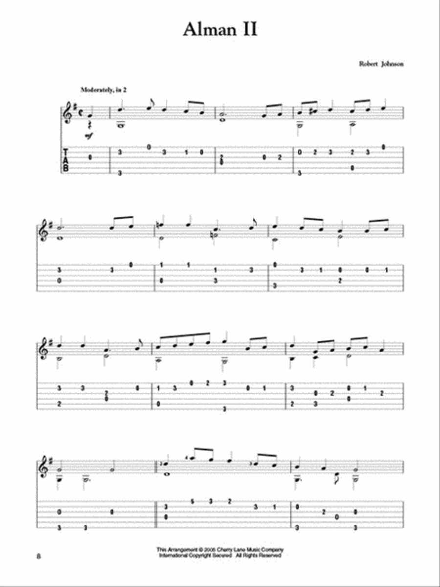 50 Renaissance Solos for Classical Guitar Acoustic Guitar scores gallery preview page 4