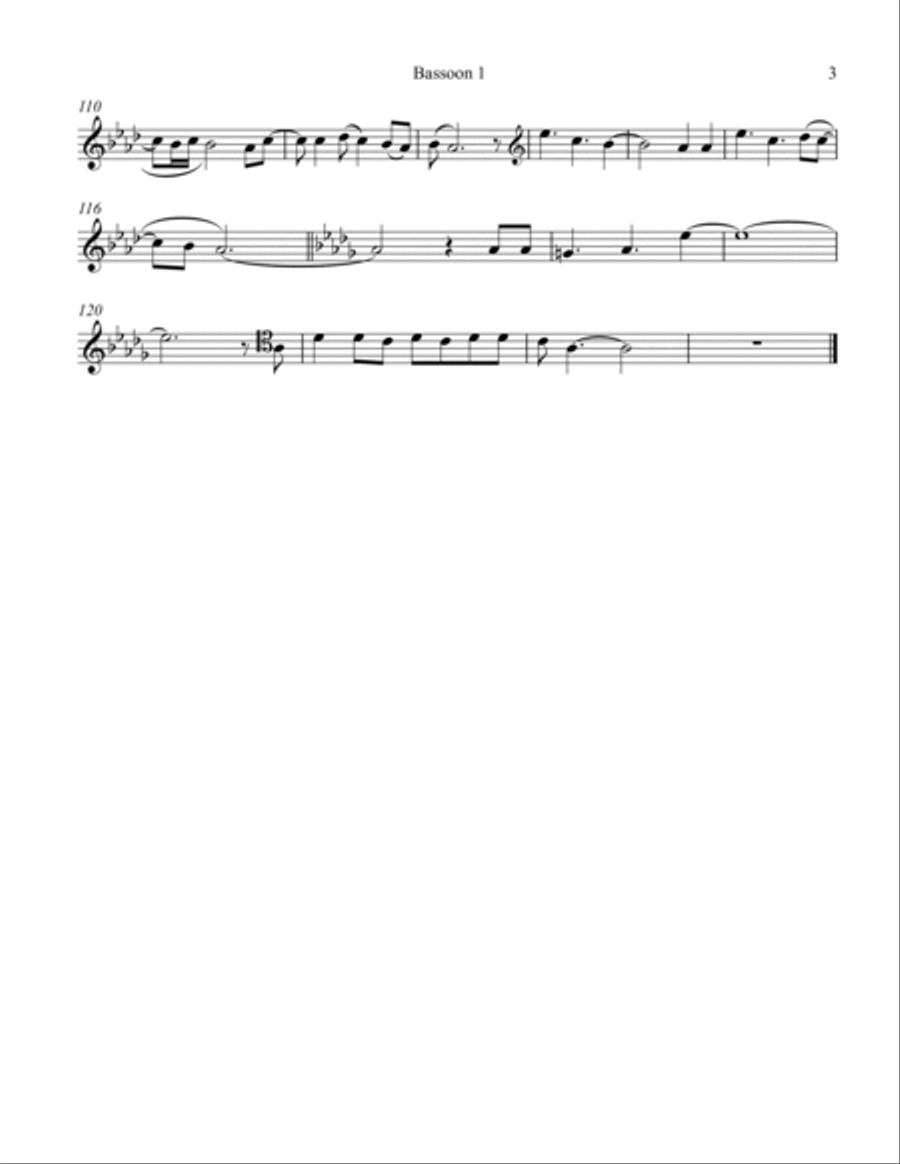 Let It Go Bassoon Quartet scores gallery preview page 3