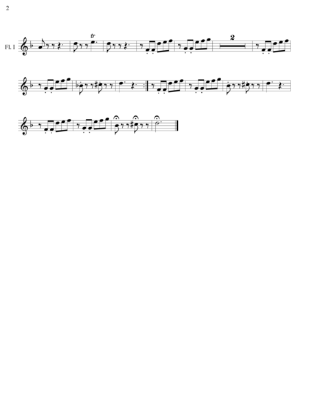 Little Piece in D minor (for two Flutes, Bb Clarinet, and Bassoon)