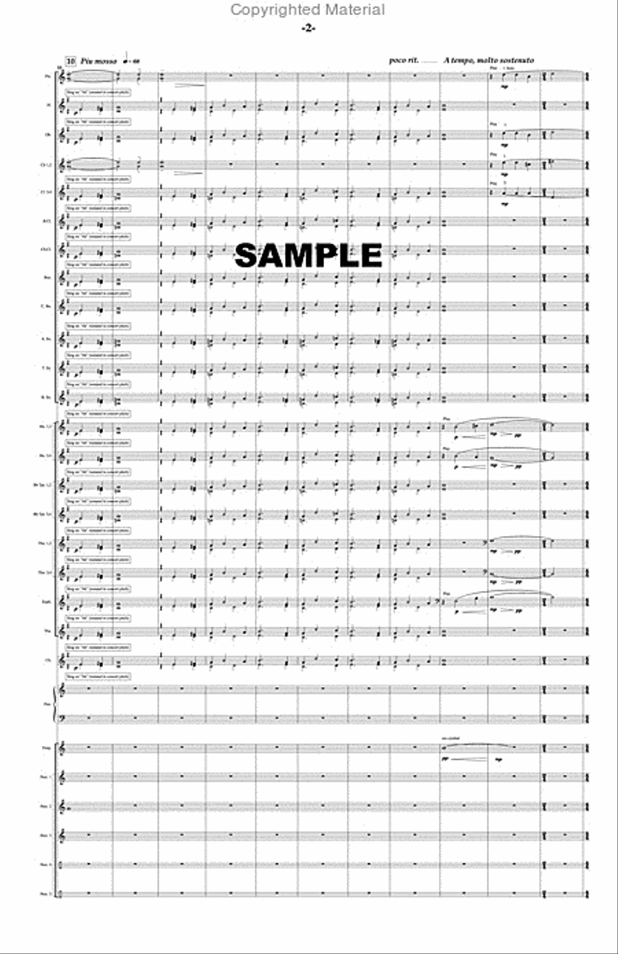 Symphonies of Gaia Concert Band scores gallery preview page 3