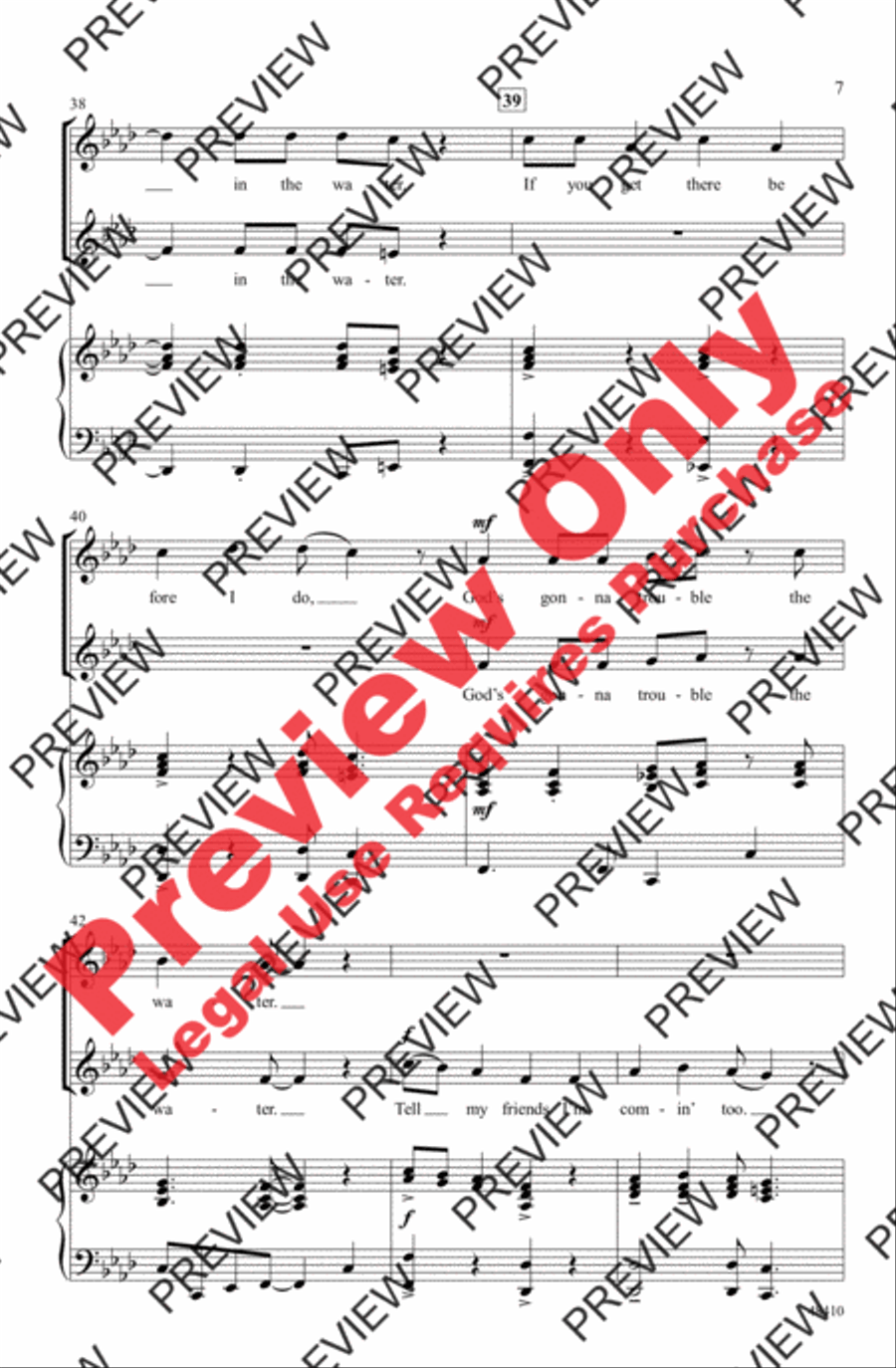 Wade in the Water 2-Part scores gallery preview page 7