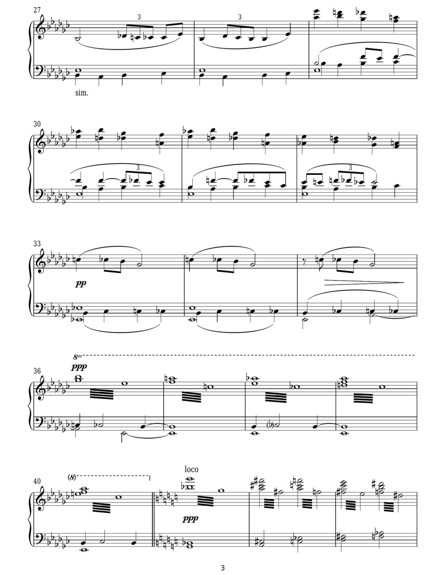 The Firebird (Berceuse & Finale) Piano Solo scores gallery preview page 3