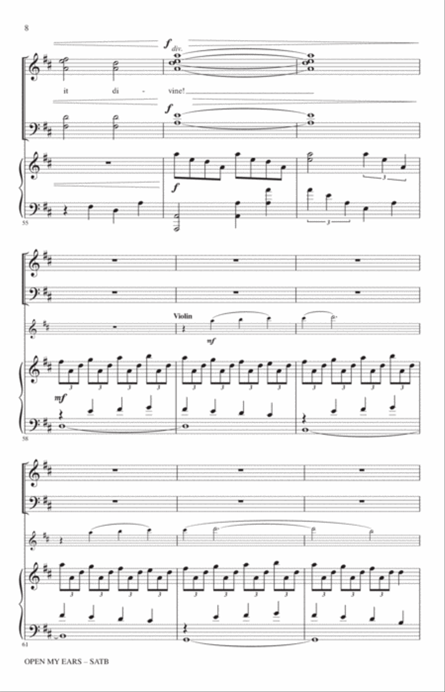 Open My Ears 4-Part scores gallery preview page 7