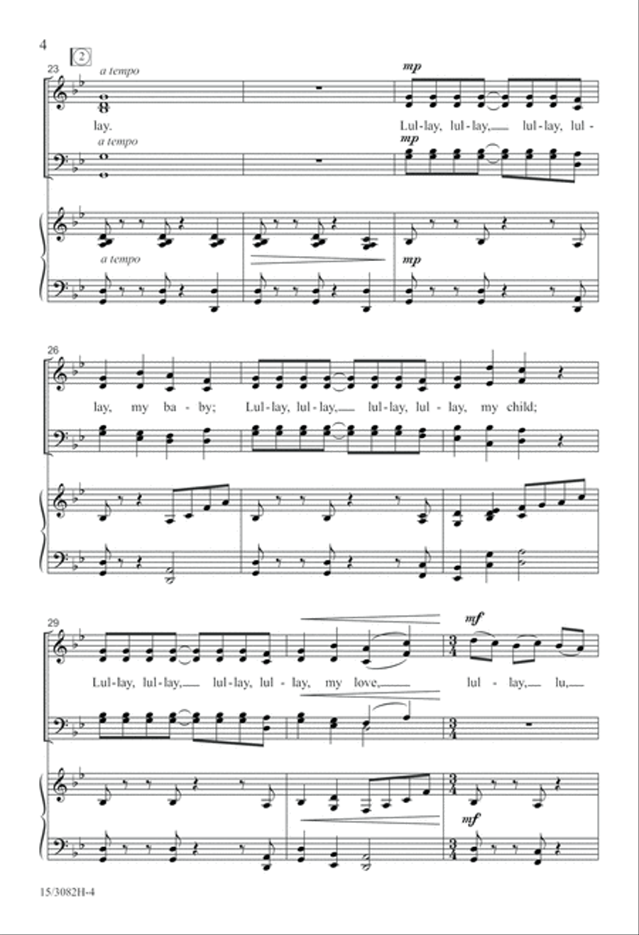 Lully, Lullay Lully, Lullay 4-Part scores gallery preview page 5