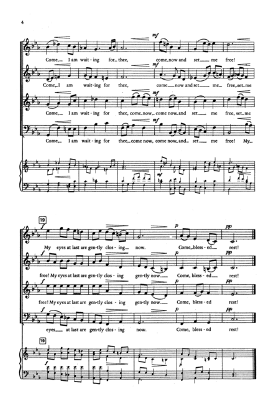 Bach (Again) Come Sweet Death 4-Part scores gallery preview page 2