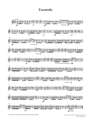 Tarantella from Graded Music for Snare Drum, Book III