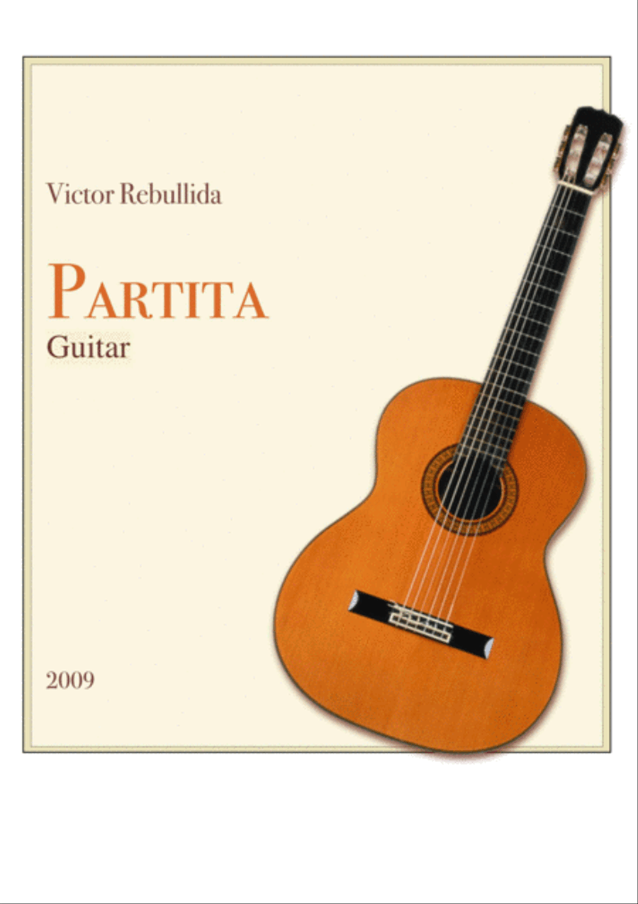 Partita for guitar Acoustic Guitar scores gallery preview page 1