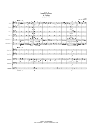 Bizet: Jeux D'Enfants (Children's Games) V. Galop (Le bal) - symphonic wind