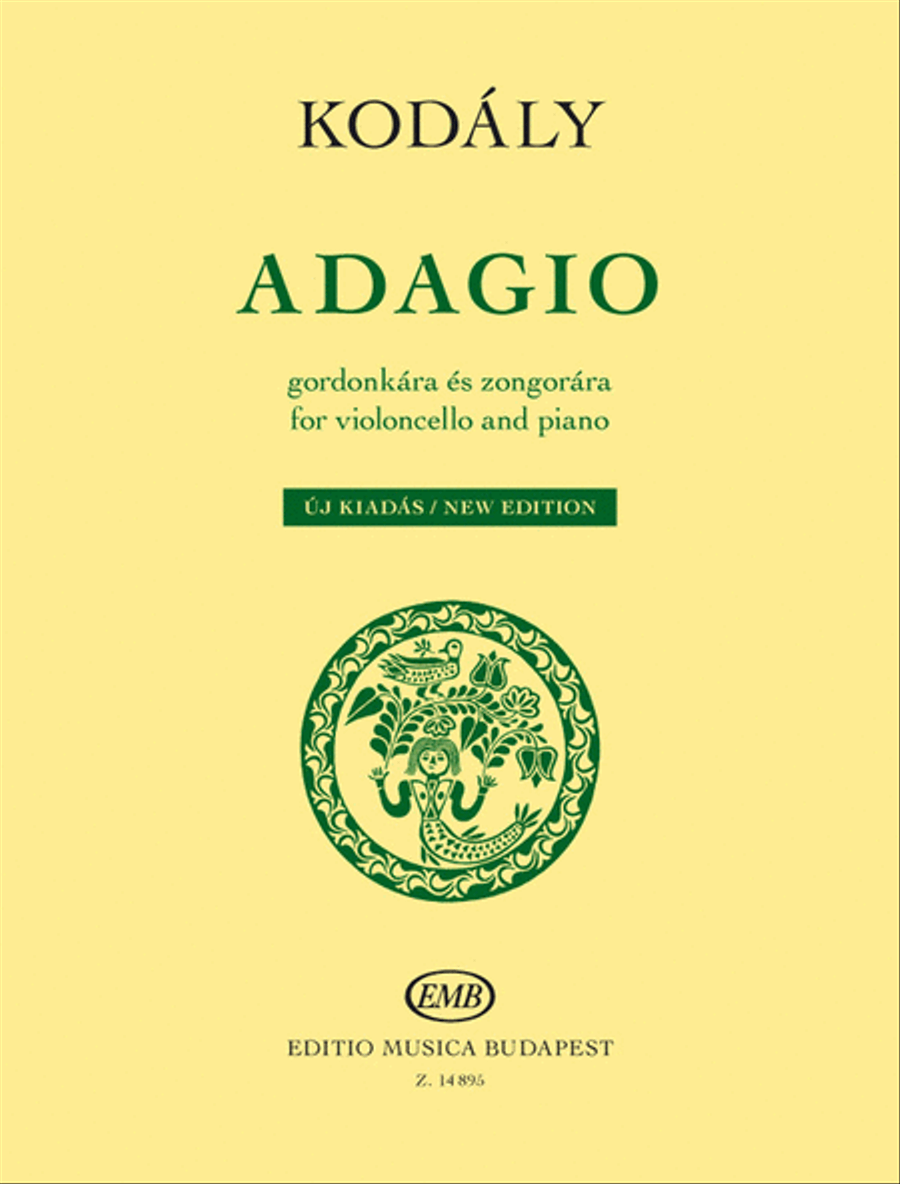 Adagio for Violoncello and Piano Piano Accompaniment scores gallery preview page 1