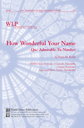 Book cover for How Wonderful Your Name