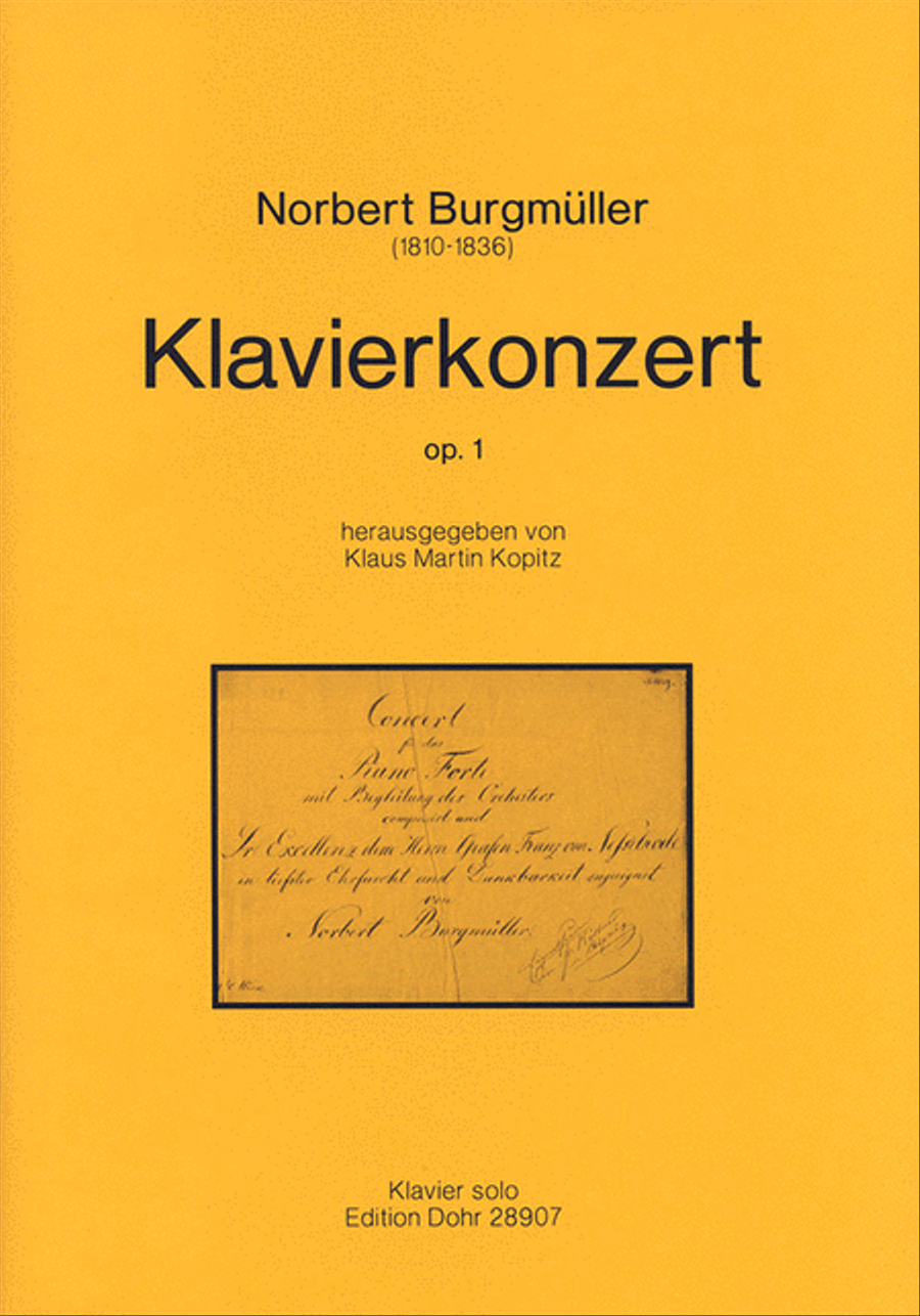 Klavierkonzert fis-Moll op. 1 (1828/29) Piano scores gallery preview page 1