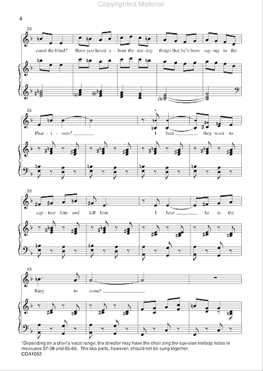 The King of Glory Comes Unison Choir scores gallery preview page 4