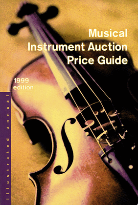 Book cover for Musical Instrument Auction Price Guide, 1999 Edition