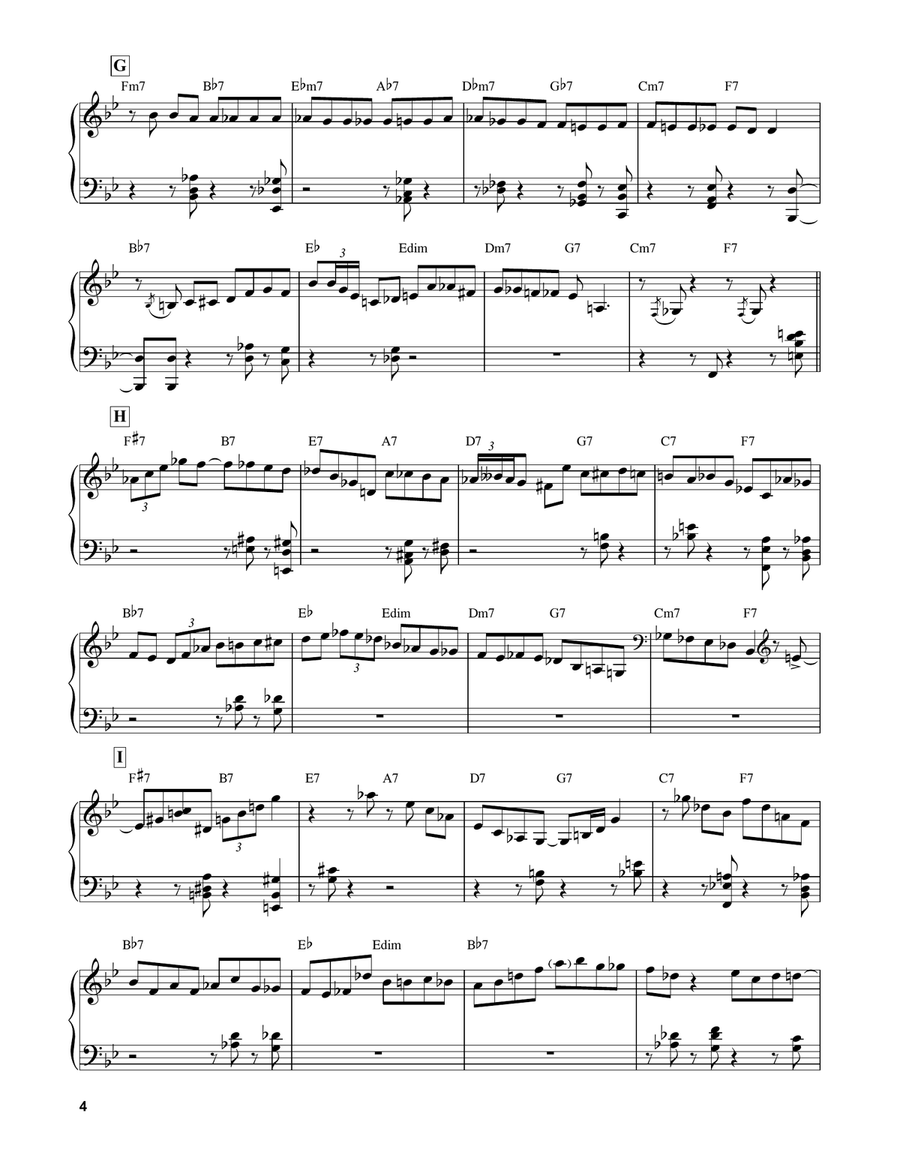 Five by Bill Evans - Piano Solo - Digital Sheet Music