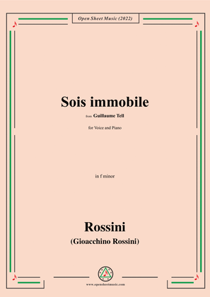 Rossini-Sois immobile,from Guillaume Tell,for Voice and Piano
