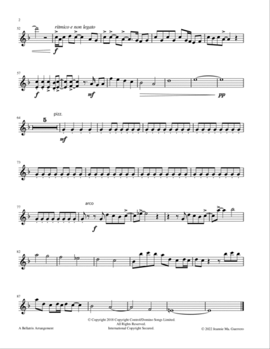 Hunger Hunger String Quartet scores gallery preview page 6
