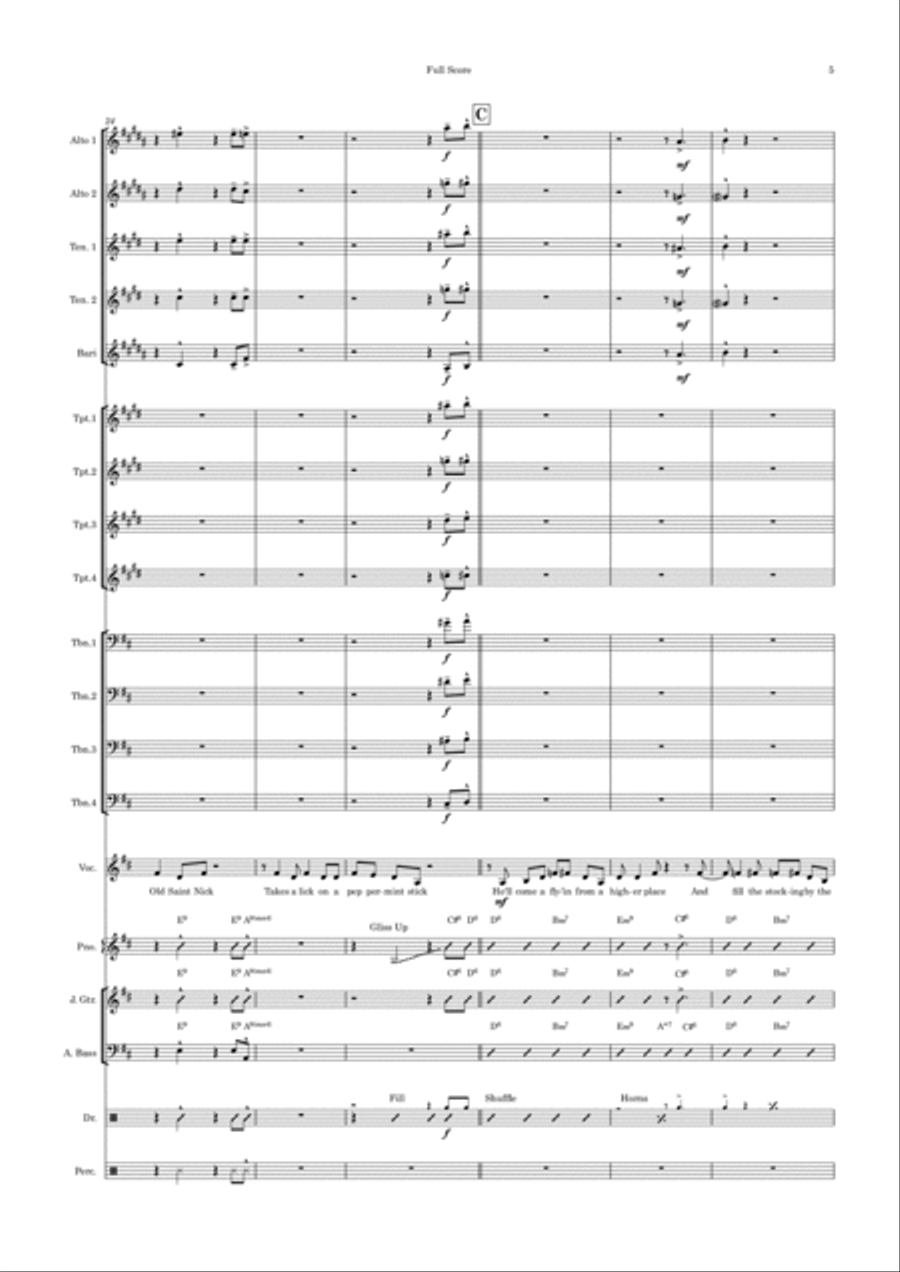 Cool Yule Jazz Ensemble scores gallery preview page 5