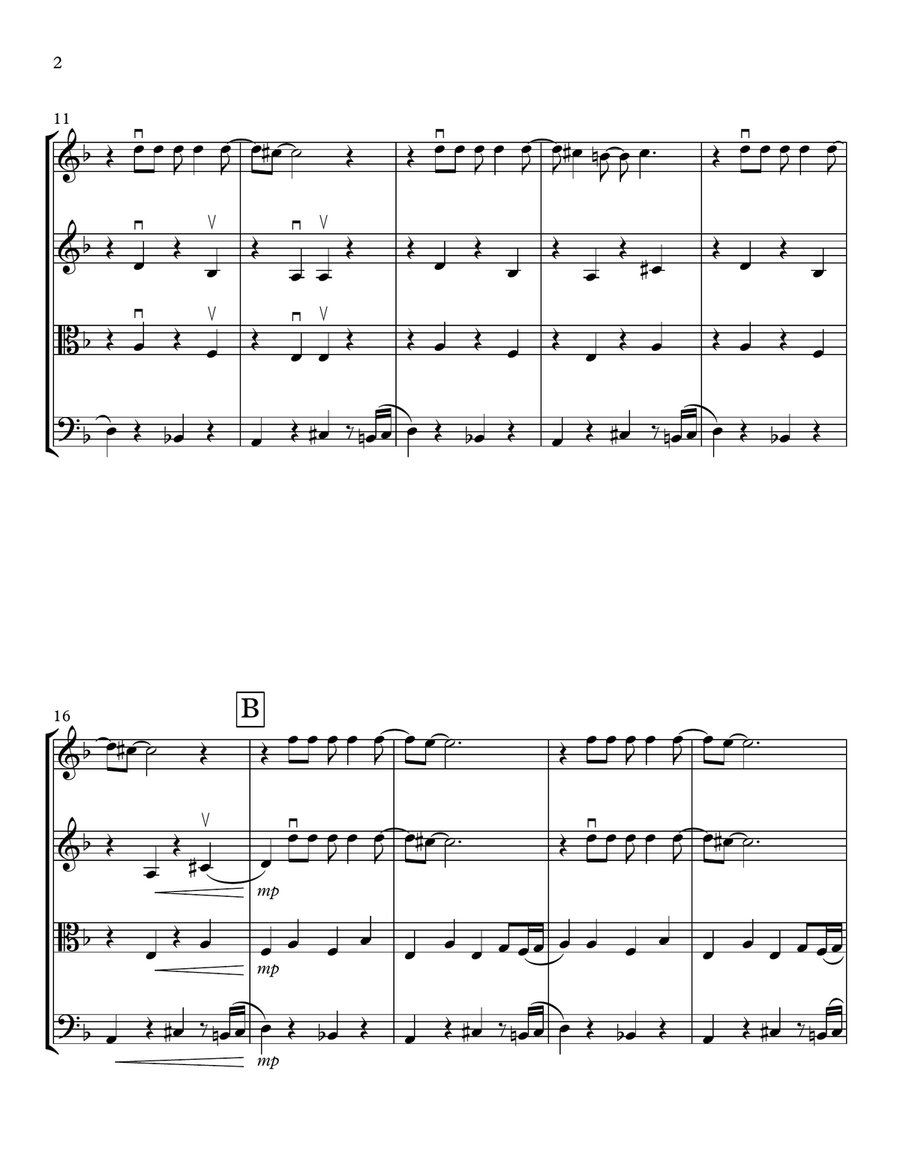 No Es Serio Este Cementerio String Quartet scores gallery preview page 2