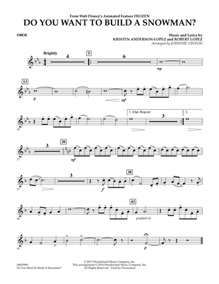 Do You Want to Build a Snowman? (from Frozen) (arr. Johnnie Vinson) - Oboe
