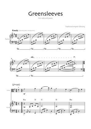Greensleeves (Viola and piano)