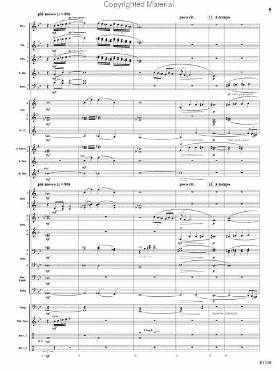 Winged Victory Concert Band scores gallery preview page 3