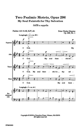 Two Psalmic Motets - Opus 296