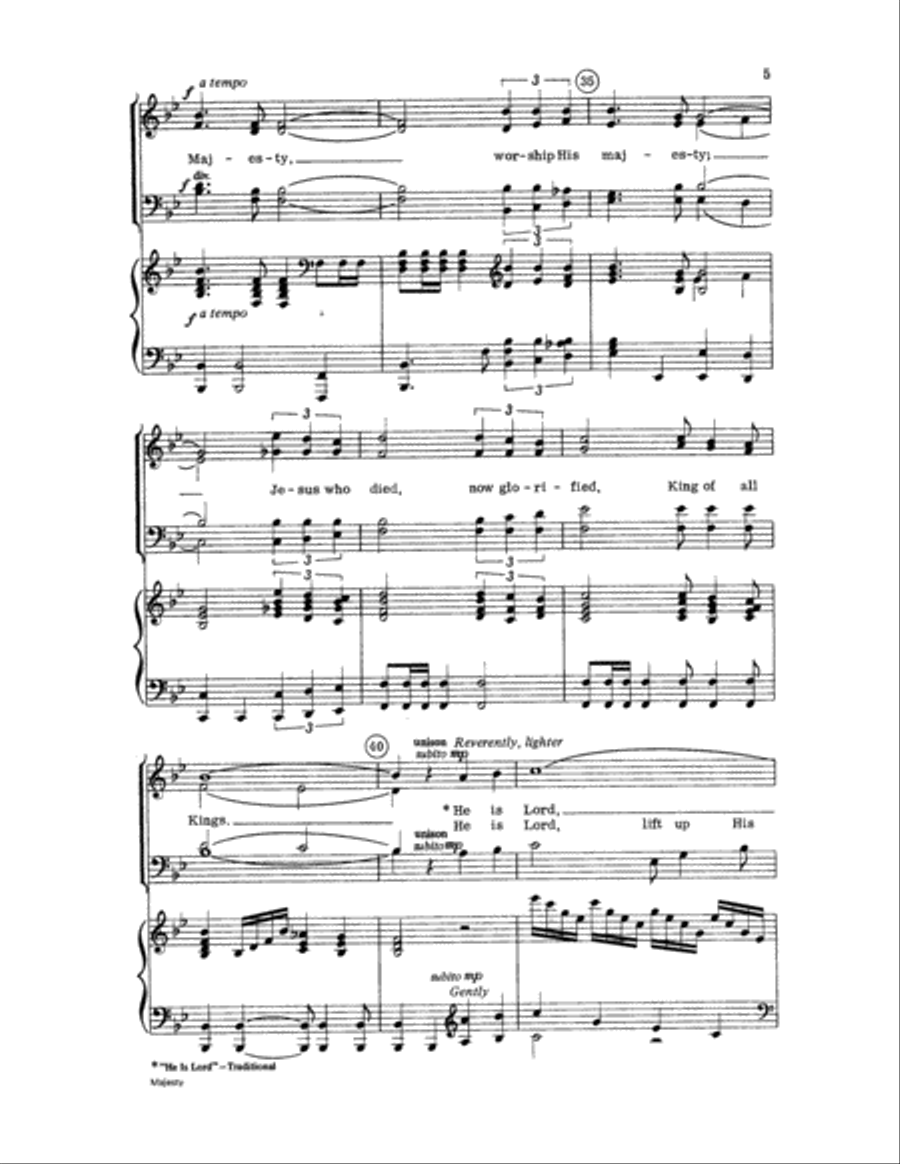 Majesty Majesty Choir scores gallery preview page 5