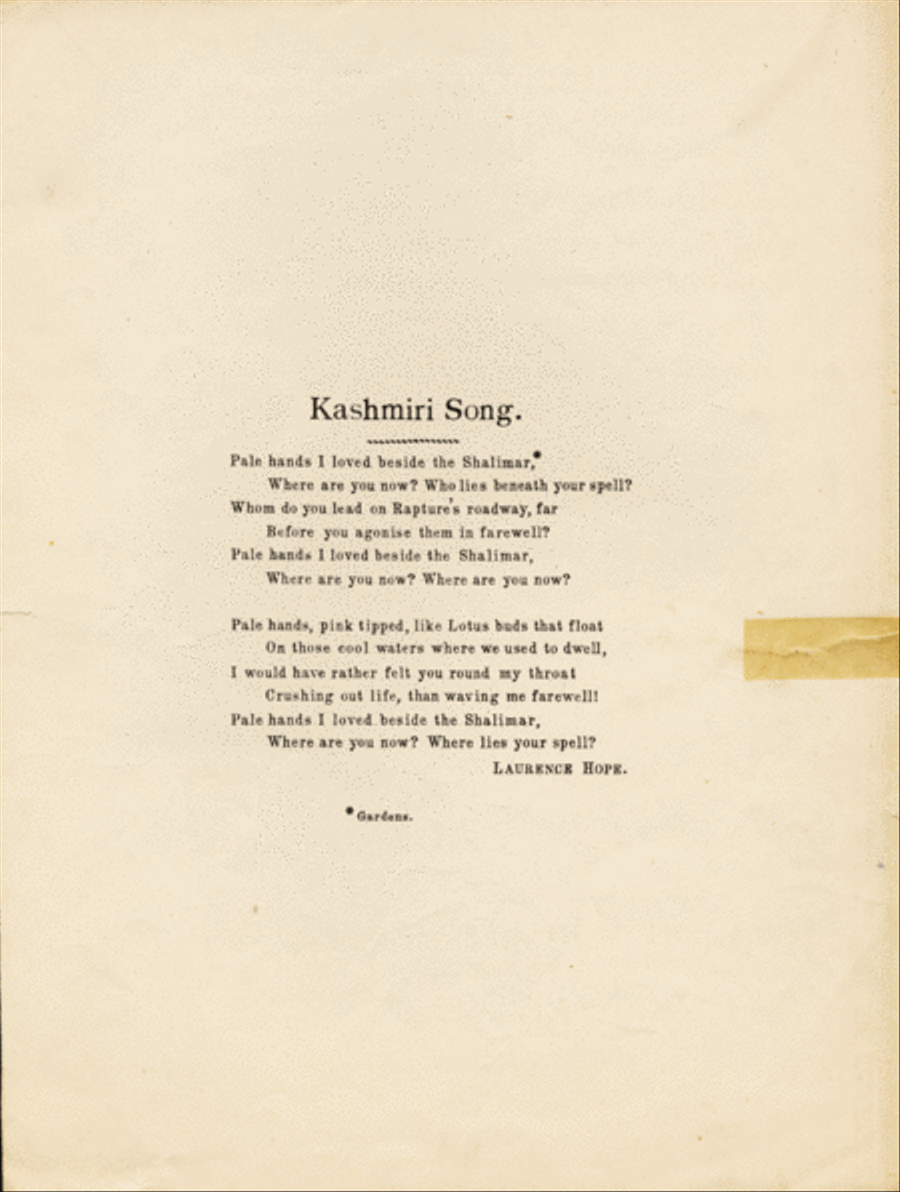 Kashmiri Song (Pale Hands I Loved) Voice scores gallery preview page 2