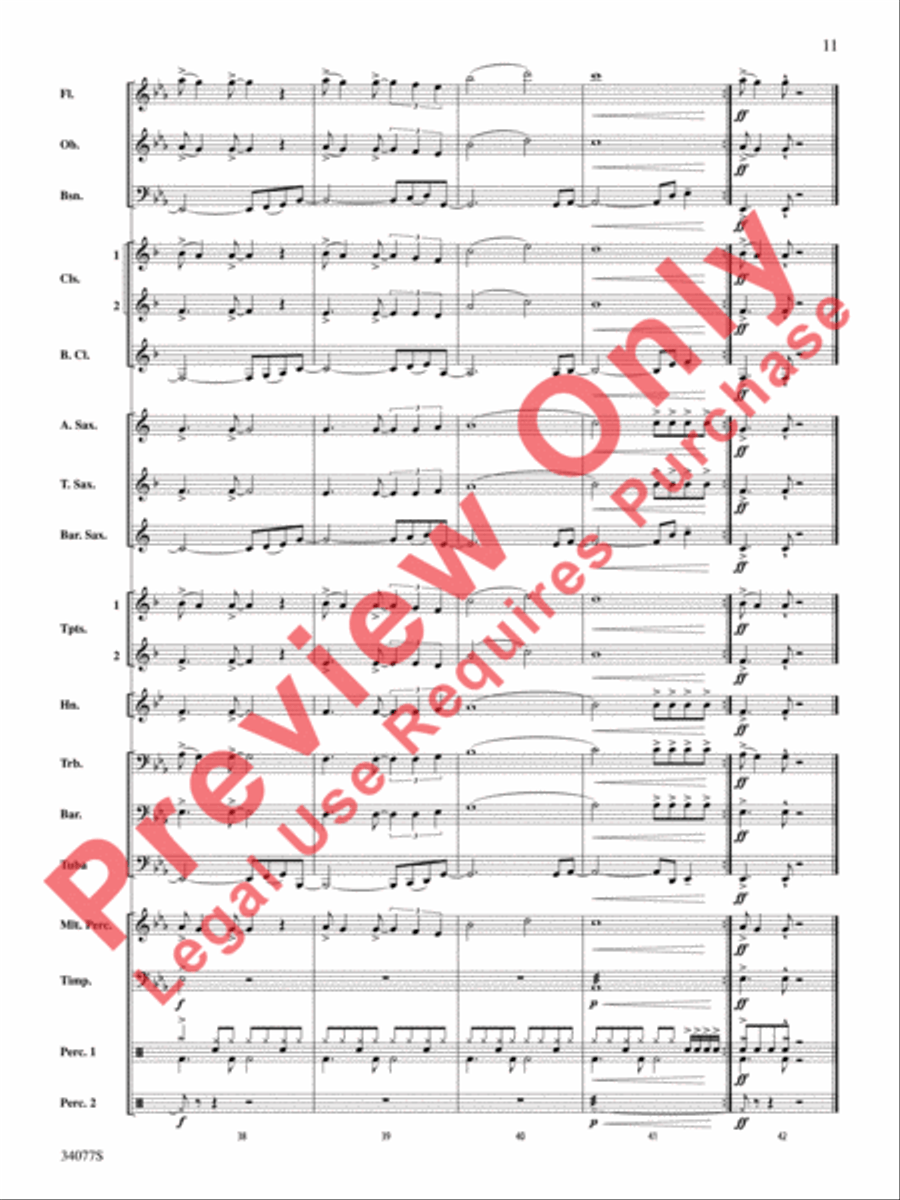 Don't Stop Believin' Don't Stop Believin' Concert Band scores gallery preview page 12