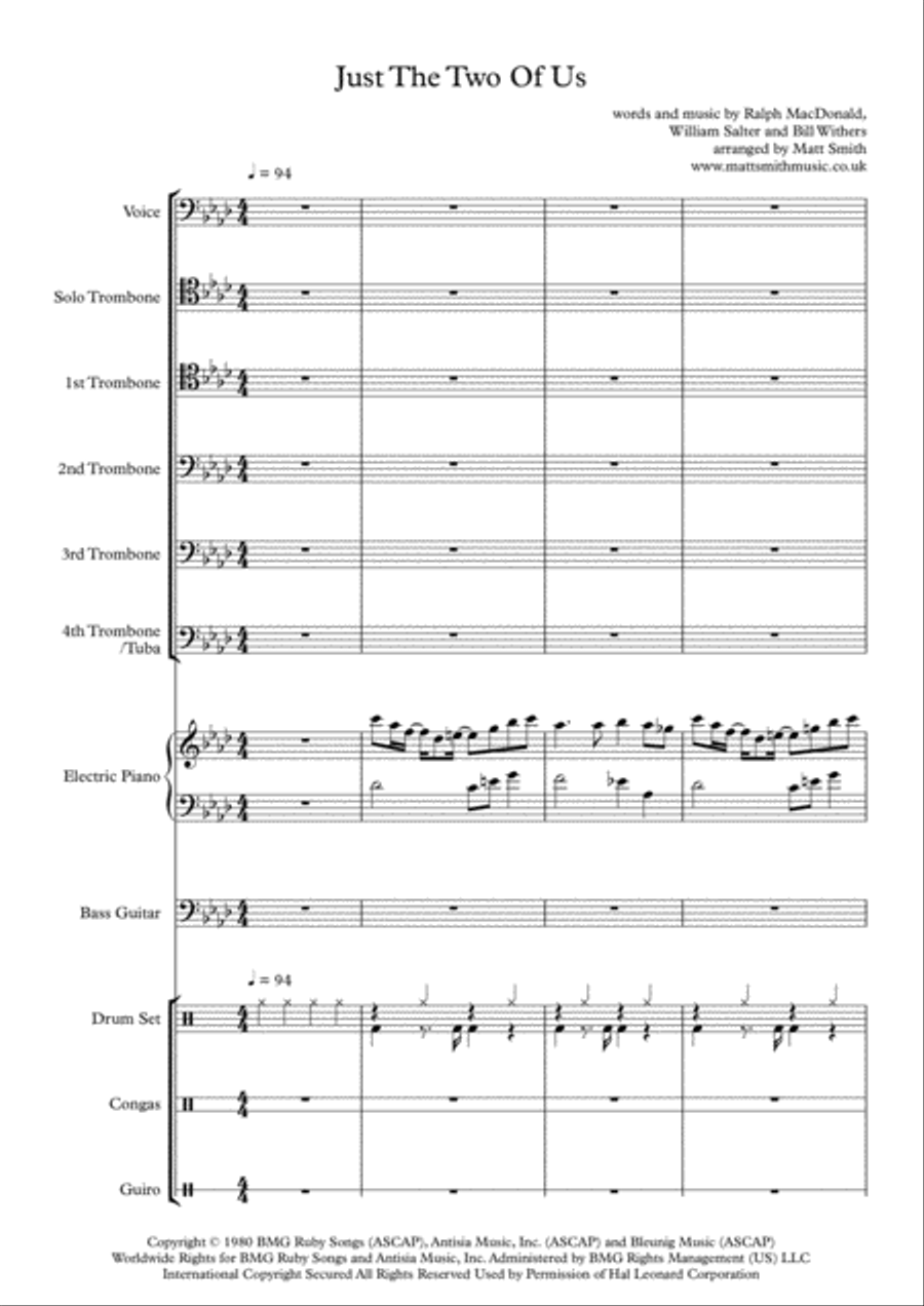 Just The Two Of Us Trombone scores gallery preview page 2