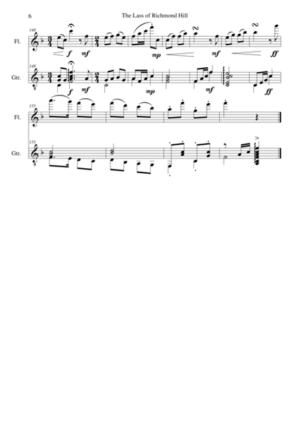 Lass of Richmond Hill for (advanced) flute and guitar image number null