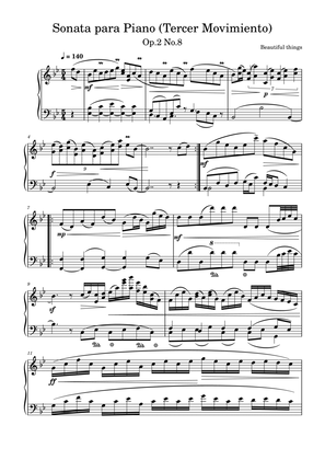 Sonata para Piano(Tercer Movimiento)-Beautiful things Op.2 No.8