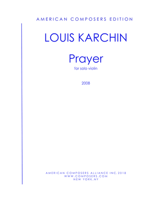 [Karchin] Prayer