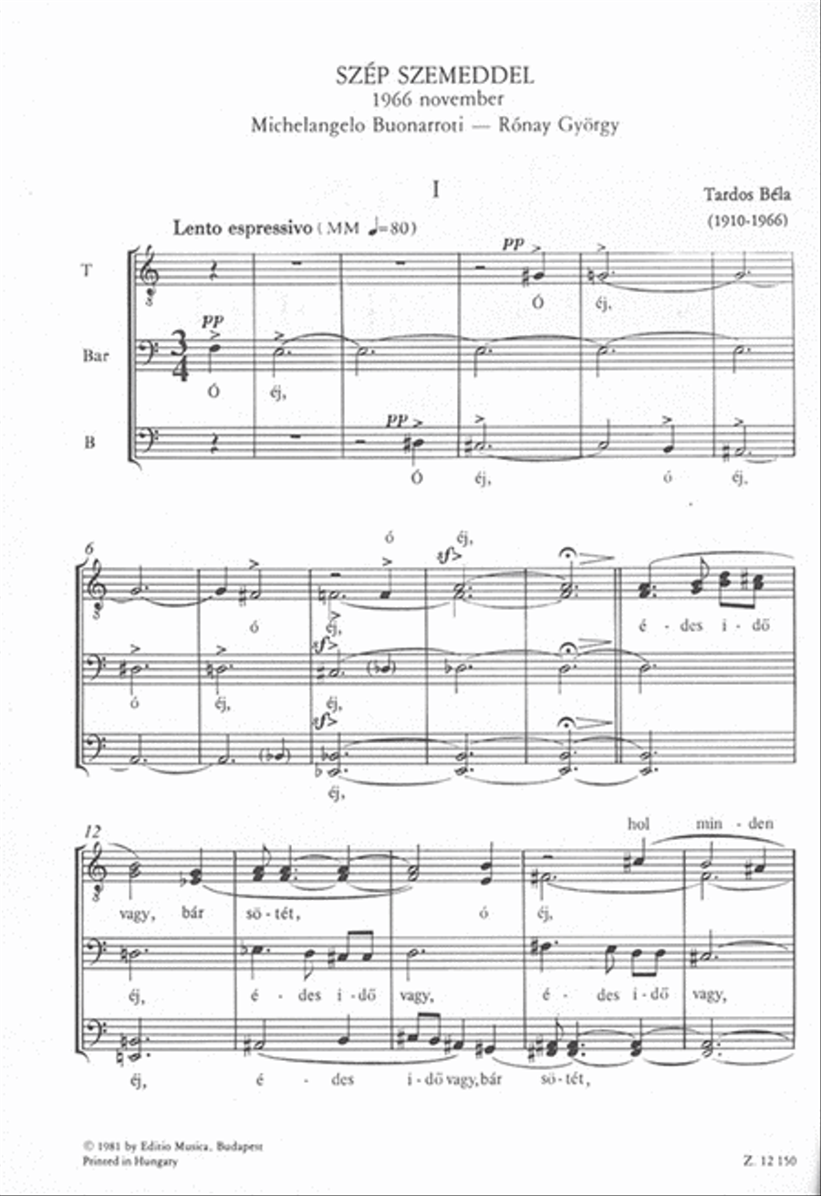Szép szemeddel A Cappella scores gallery preview page 2