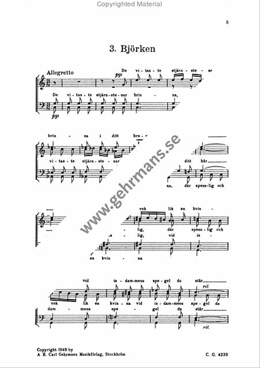 De nakna tradens sanger TTBB scores gallery preview page 4