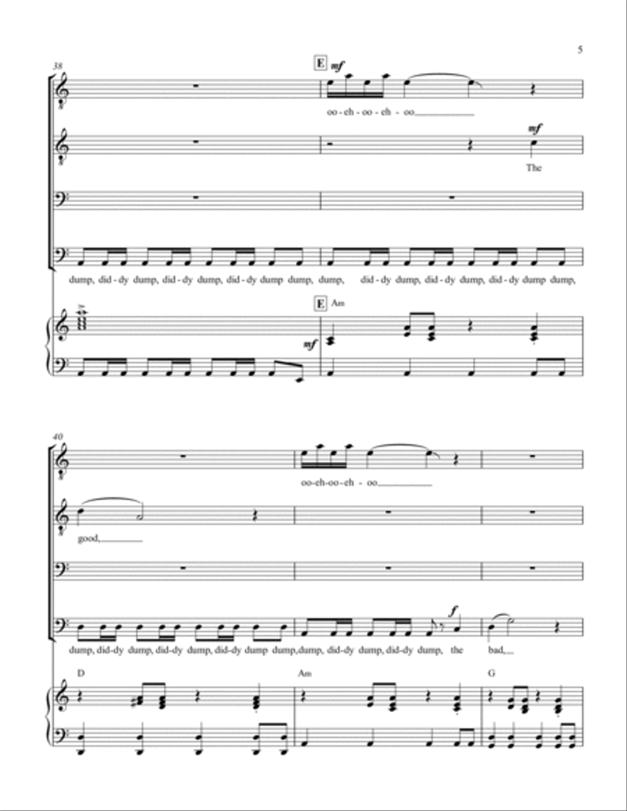 The Good, The Bad And The Ugly (main Title) TTBB scores gallery preview page 5