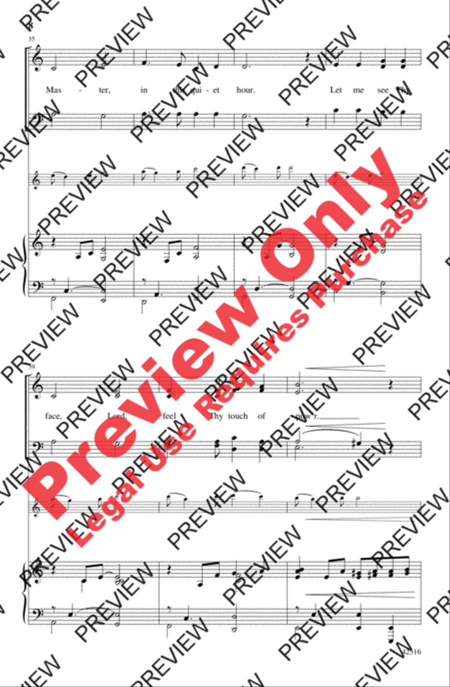 Speak, Lord, in the Stillness 4-Part scores gallery preview page 8