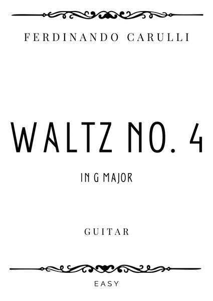 Carulli - Waltz No. 4 in G Major - Easy image number null