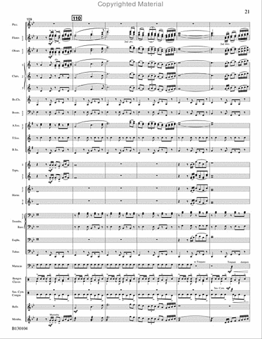 La Fiesta de San Antonio La Fiesta de San Antonio Concert Band scores gallery preview page 22