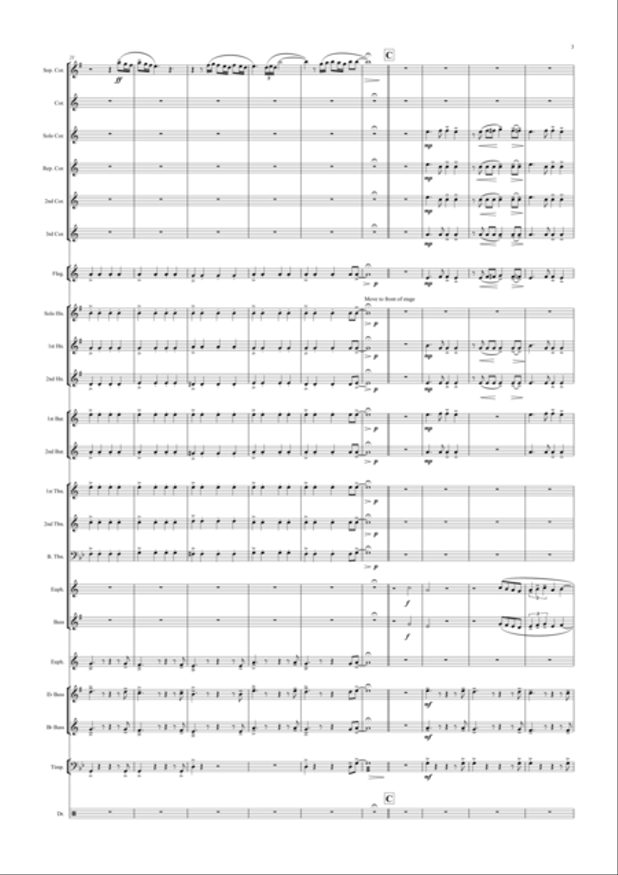 El Tango De Roxanne (Fr Moulin Rouge) Brass Band scores gallery preview page 3