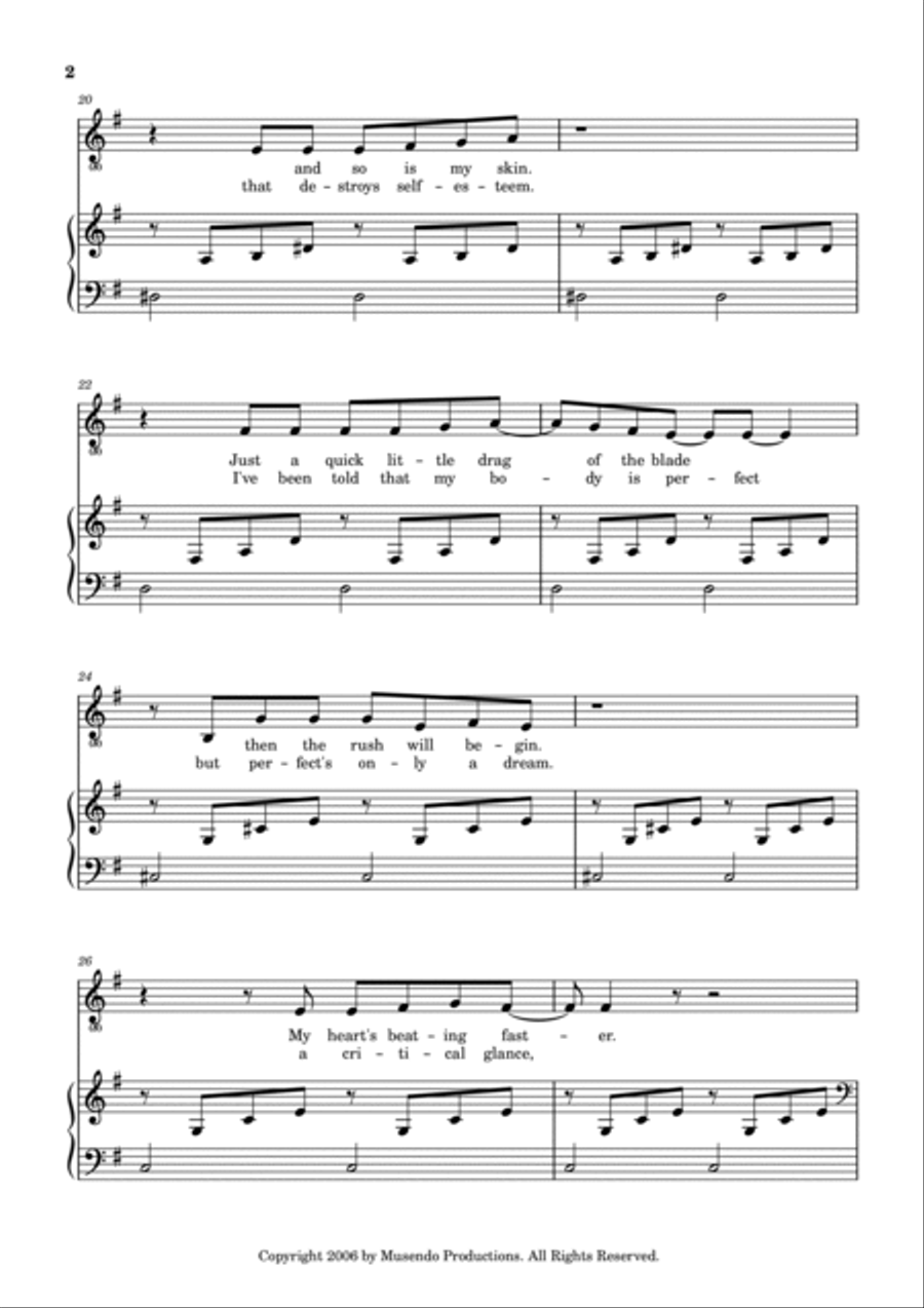 The Pain of Relief Voice scores gallery preview page 2