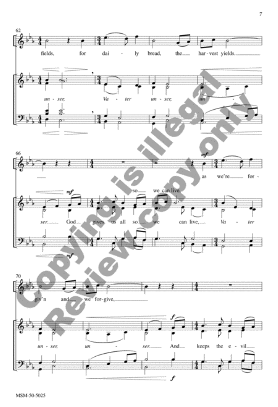 I Rest within God's Gentle Arms (Vater unser) 4-Part scores gallery preview page 18