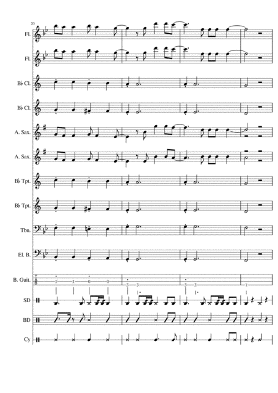 Radioactive Concert Band scores gallery preview page 6