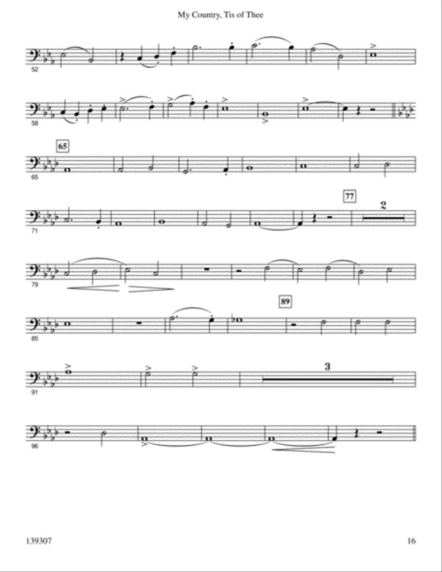 My County Tis Of Thee My County Tis Of Thee Brass Trio scores gallery preview page 17