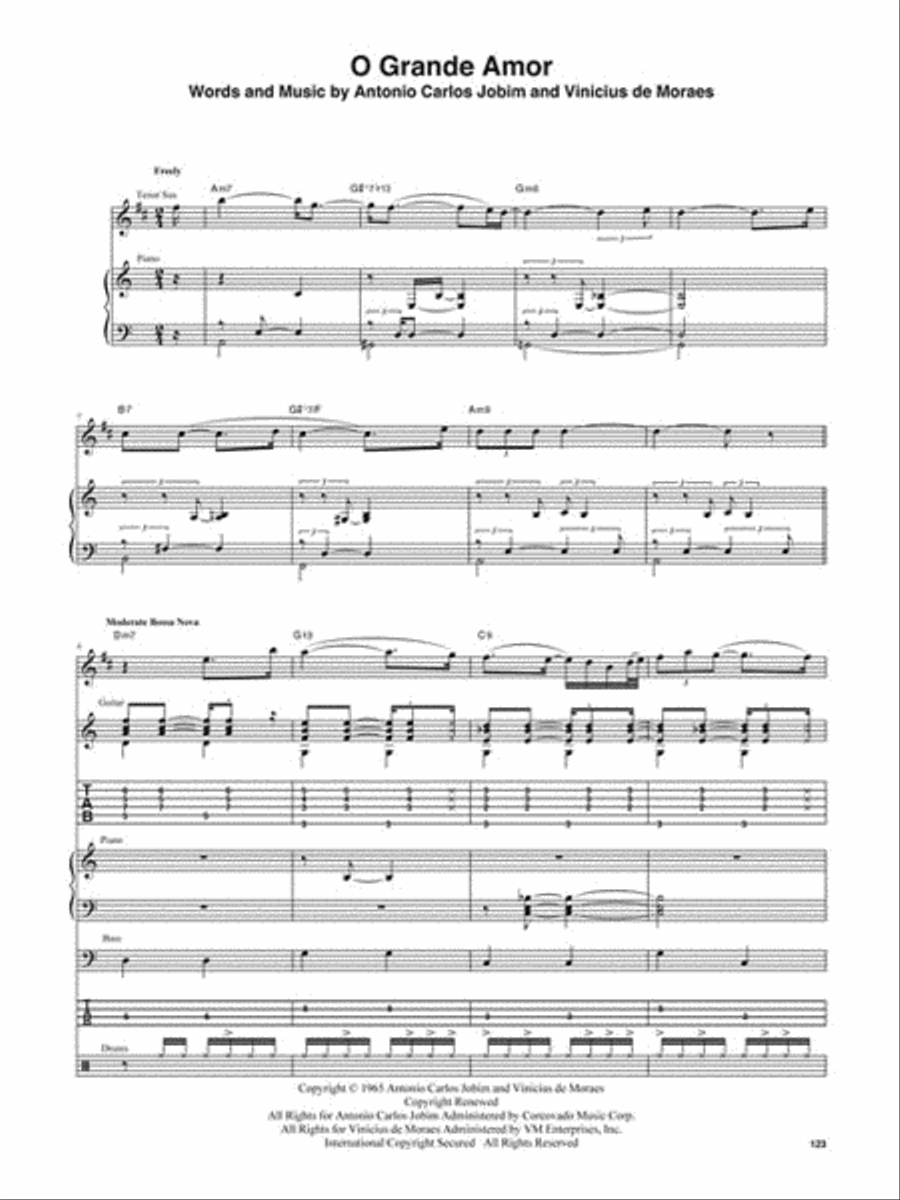 Getz/Gilberto Saxophone scores gallery preview page 6