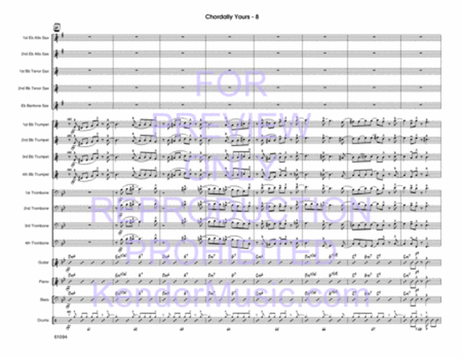 Chordally Yours (Full Score)