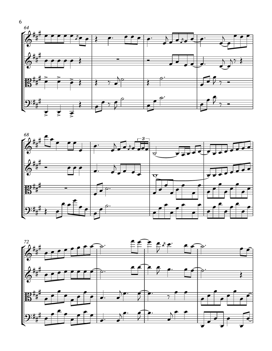 Headlines String Quartet scores gallery preview page 6