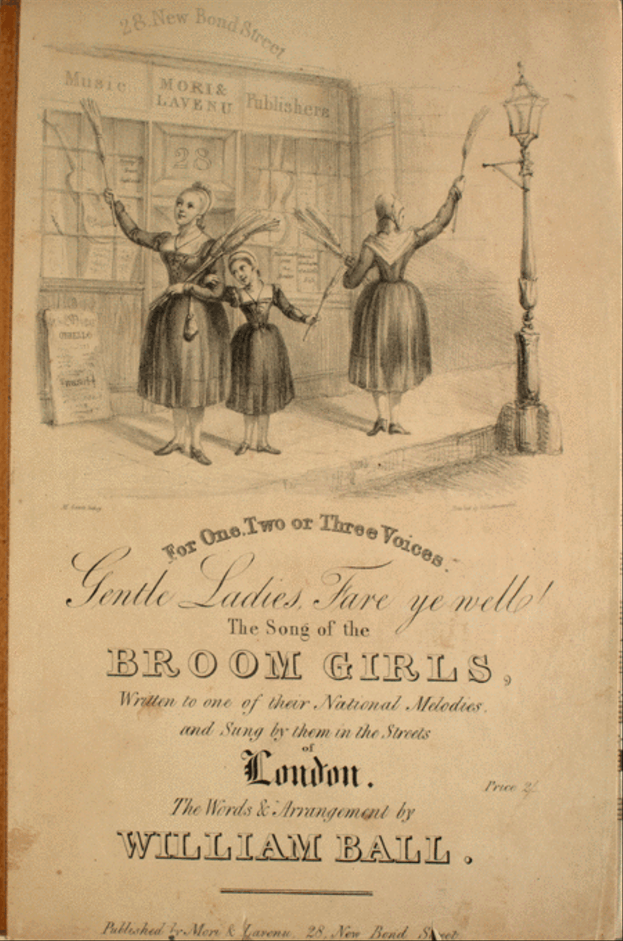 Gentle Ladies, Fare ye well! The Song of the Broom Girls Voice scores gallery preview page 1