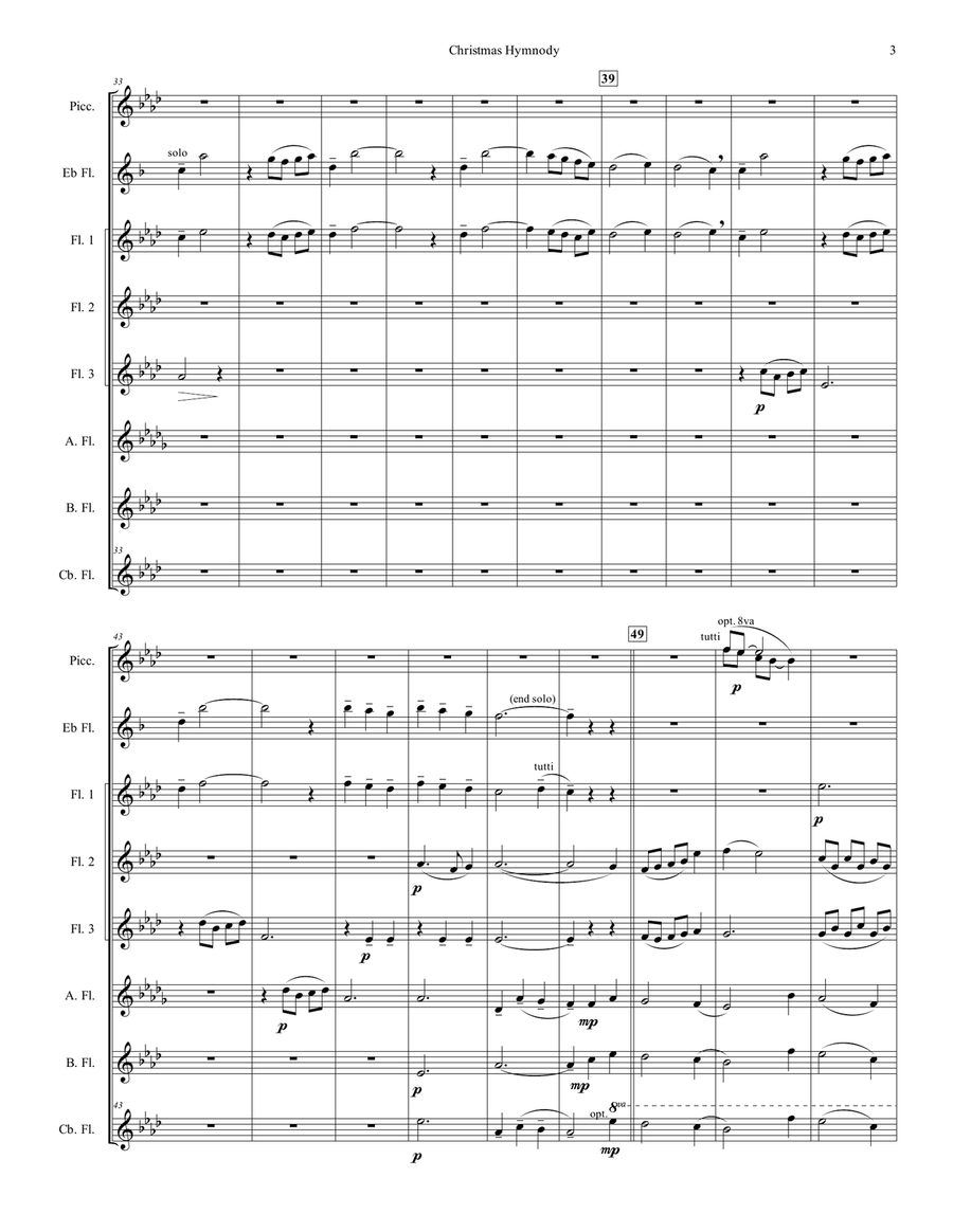 Christmas Hymnody Choir scores gallery preview page 3